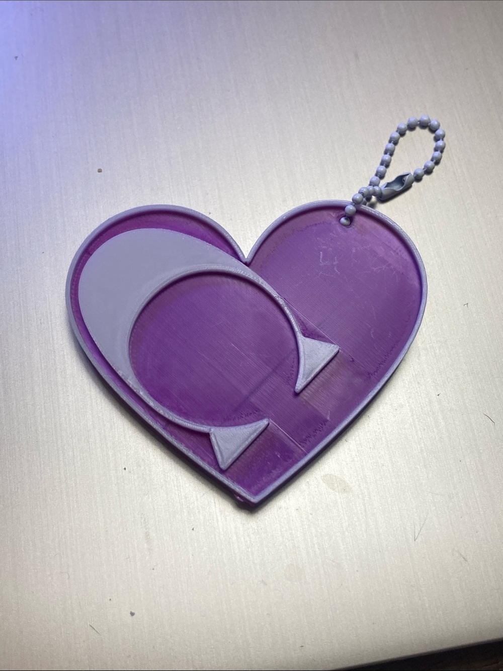 Fashion 3D Printed Keychain